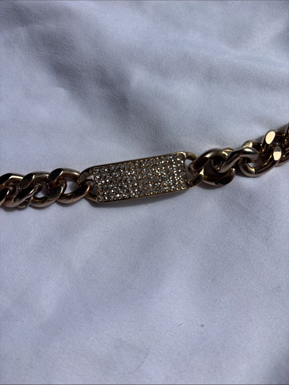 Gold Crystal Pavé Chain Bracelet - Women Jewelry